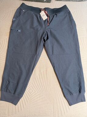 Figs Blue Denim Zamora Scrub Jogger Pants 3XLP